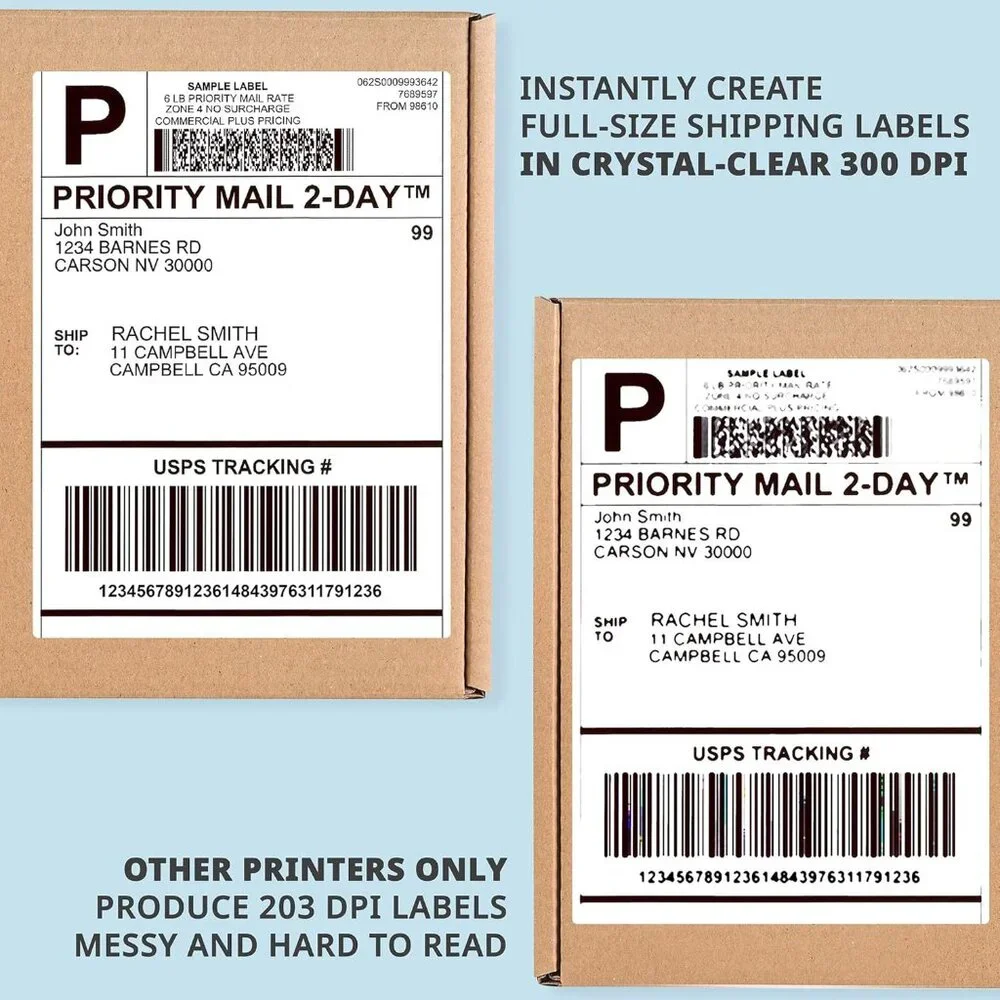 Logia Thermal 300 DPI Label Printer Barcode Shipping Labels Lk. NEW